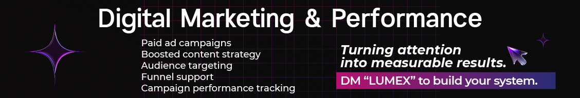 LumeX digital marketing and performance visual